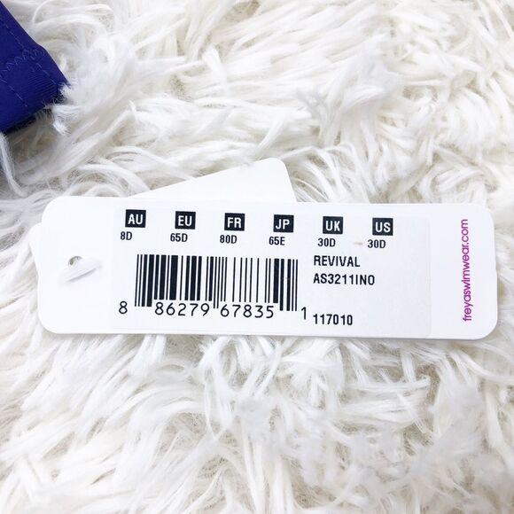 Freya Revival Indigo Blue Bandeau Bikini Top 30D - Picture 5 of 7